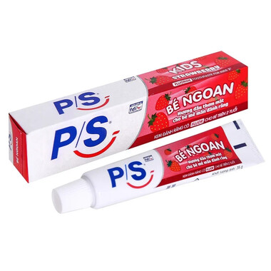 Kem đánh răng P/S Bé Ngoan hương dâu ngăn ngừa sâu răng (35g)