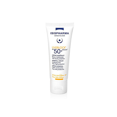 Kem chống nắng Isis Pharma Uveblock SPF 50+ Mineral Cream trắng (40ml)