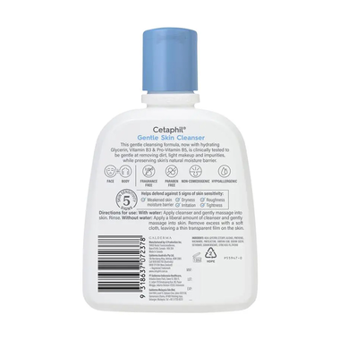 Sữa rửa mặt Cetaphil Gentle Skin Cleanser dịu nhẹ không xà phòng chai 250ml