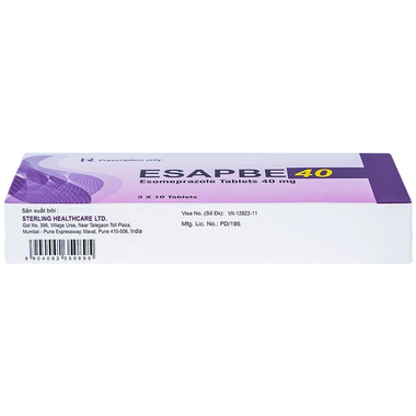 Thuốc Esapbe 40mg điều trị trào ngược dạ dày (3 vỉ x 10 viên)