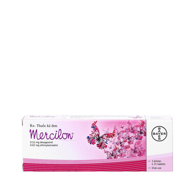 Thuốc tránh thai hàng ngày Mercilon (1 vỉ x 21 viên)