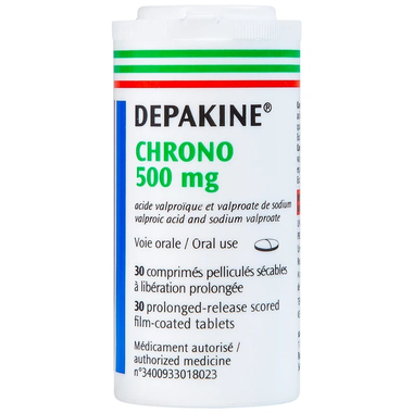 Thuốc Depakine 500mg trị các thể động kinh, trị và dự phòng hưng cảm (30 viên)
