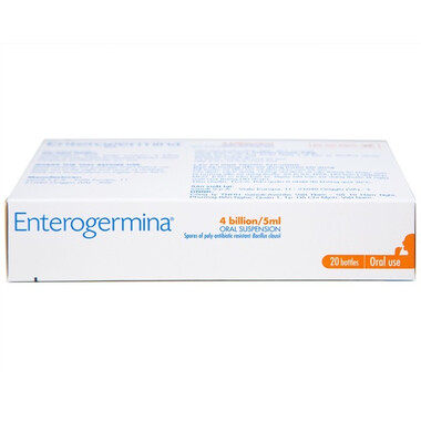 Men ống Enterogermina 4 tỷ/5ml Sanofi điều trị rối loạn hệ vi khuẩn đường ruột (2 vỉ x 10 ống)