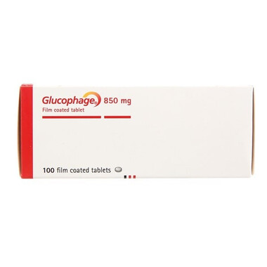 Thuốc Glucophage 850mg Merck điều trị tiểu đường (5 vỉ x 20 viên)