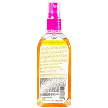 Xịt Soffell hương cam giúp chống muỗi cho bé chai 80ml