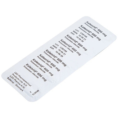 Thuốc Kaleorid 600mg phòng ngừa và điều trị giảm kali huyết (30 viên)