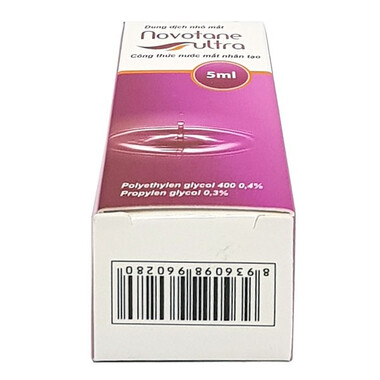 Tên sản phẩm: Thuốc Novotane Ultra nước mắt nhân tạo giảm tạm thời các chứng rát và kích ứng do khô mắt ( chai 5ml )
