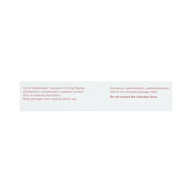 Thuốc Cerebrolysin EVER Neuro Pharma điều trị rối loạn trí nhớ (5 ống x 10ml)