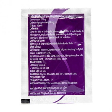 Dầu gội Snowclear điều trị gàu, ngứa da đầu, diệt nấm (50 gói x 5ml)