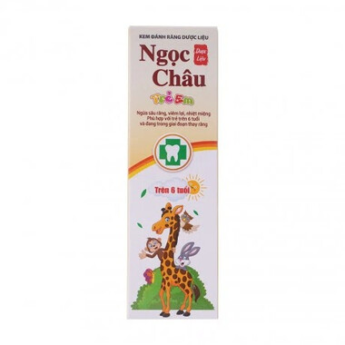Kem đánh răng dược liệu Ngọc Châu ngừa sâu răng cho trẻ em (70g)
