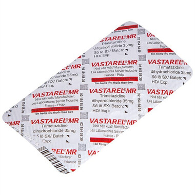 Thuốc Vastarel MR 35mg điều trị đau thắt ngực (2 vỉ x 30 viên)