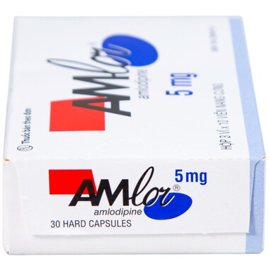 Thuốc Amlor 5mg Pfizer điều trị tăng huyết áp, thiếu máu cơ tim (3 vỉ x 10 viên)