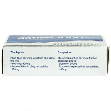 Thuốc Daflon 1000mg Servier điều trị triệu chứng thực thể liên quan đến trĩ (3 vỉ x 10 viên)