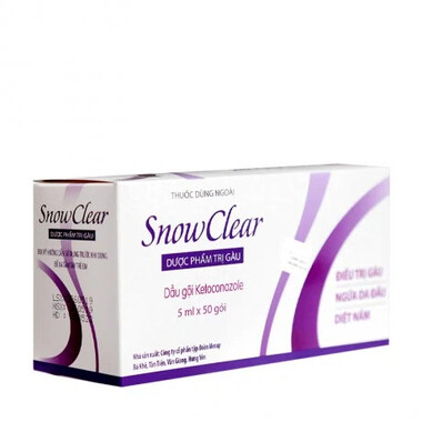 Dầu gội Snowclear điều trị gàu, ngứa da đầu, diệt nấm (50 gói x 5ml)