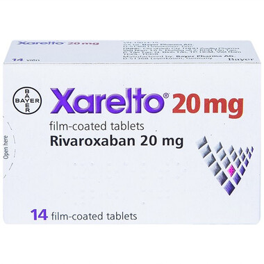 Thuốc Xarelto 20mg Bayer điều trị dự phòng đột quỵ (14 viên)