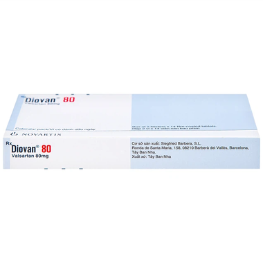 Thuốc Diovan 80mg điều trị bệnh tăng huyết áp, suy tim (2 vỉ x 14 viên)
