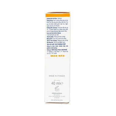 Kem chống nắng Isis Pharma Uveblock SPF 50+ Mineral Tinted Cream nâu (40ml)