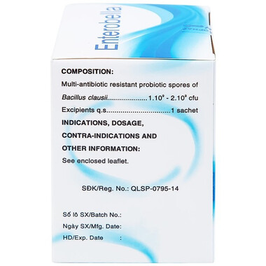 Thuốc Enterobella dự phòng và điều trị rối loạn vi khuẩn đường ruột (hộp 25 gói x 1g)