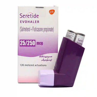 Thuốc xịt Seretide 25/250 GSK điều trị hen phế quản, phổi tắc nghẽn mạn (120 liều)