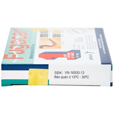 Thuốc Fugacar (500mg) không hương vị, điều trị nhiễm một hay nhiều loại giun đường ruột (1 viên)