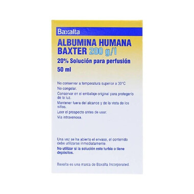 Thuốc tiêm Human Albumin 200g/l 20% phục hồi và duy trì thể tích máu (50ml)
Thuốc tiêm Human Albumin 200g/l 20% phục hồi và duy trì thể tích máu (50ml)
