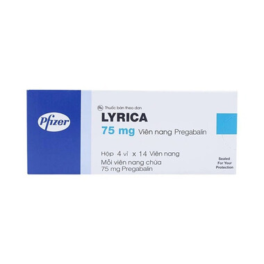 Thuốc Lyrica 75mg điều trị, động kinh,đau dây thần kinh, rối loạn lo âu lan tỏa ở người lớn (hộp 4 vỉ x 14 viên)