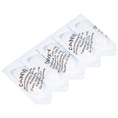 Thuốc đặt Canvey điều trị nhiễm khuẩn âm đạo, viêm âm đạo (2 vỉ x 5 viên)
