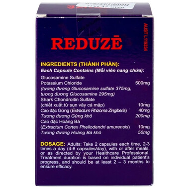 Thuốc Reduze hỗ trợ giảm triệu chứng viêm khớp gối (5 vỉ x 12 viên)