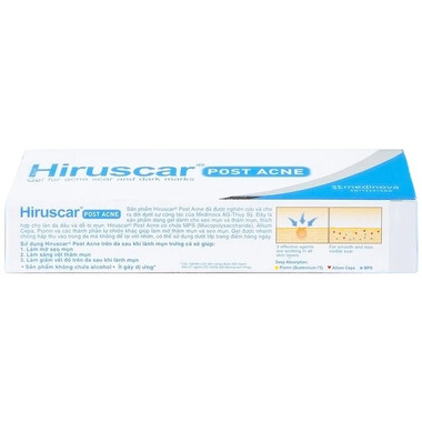 Gel HIRUSCAR POST ACNE làm mờ sẹo mụn và thâm mụn (5g)
