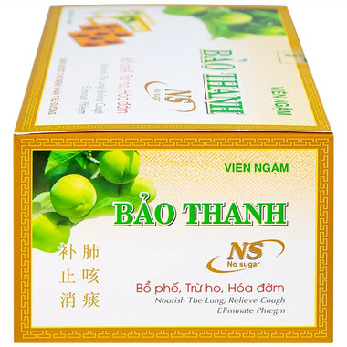 Viên ngậm Bảo Thanh không đường Hoa Linh bổ phế, trừ ho, hóa đờm (20 vỉ x 5 viên)