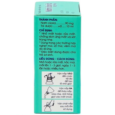 Dung dịch Natri Clorid Pharmedic (0.9%) vệ sinh mắt, mũi (10ml)