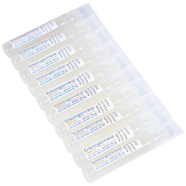 Men ống Enterogermina 4 tỷ/5ml Sanofi điều trị rối loạn hệ vi khuẩn đường ruột (2 vỉ x 10 ống)