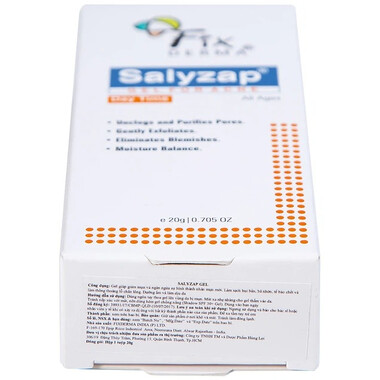 Gel Fixderma Salyzap Day Time giảm mụn và ngăn ngừa sự hình thành nhân mụn mớiGel Fixderma Salyzap Day Time giảm mụn và ngăn ngừa sự hình thành nhân mụn mới