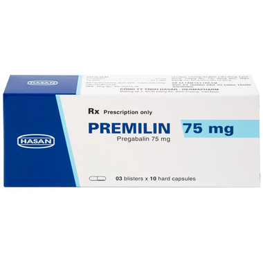 Thuốc Premilin 75mg Hasan điều trị bệnh động kinh (30 viên)