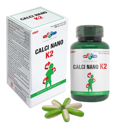 Thực phẩm bảo vệ sức khỏe Calci Nano K2 (120 viên)