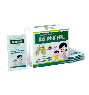 Thực phẩm bảo vệ sức khỏe Viên ngậm Bổ phế FPL (hộp 5 vỉ x 4 viên)