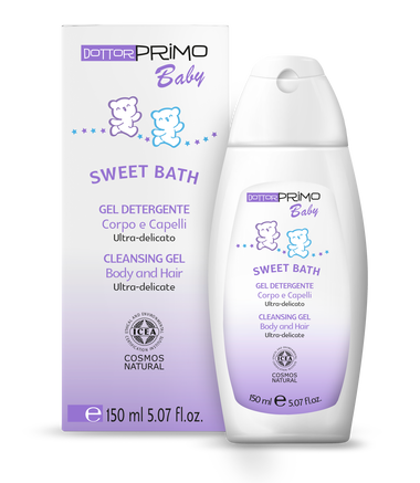 Sữa tắm gội cho bé DottorPrimo Baby Sweet Bath làm sạch nhẹ nhàng và cung cấp độ ẩm cho tóc và da bé (150ml)