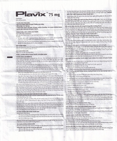 Thuốc Plavix 75mg phòng và trị huyết khối (1 vỉ x 14 viên)