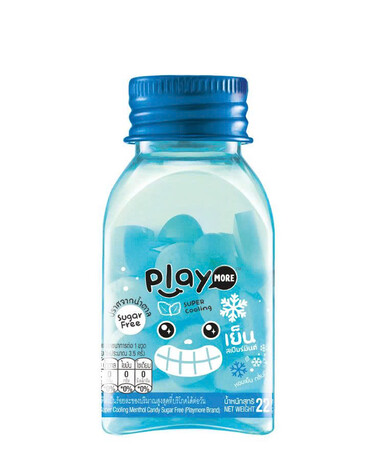 Kẹo The Siêu Mát Lạnh Hương Bạc Hà Playmore Hũ 22G