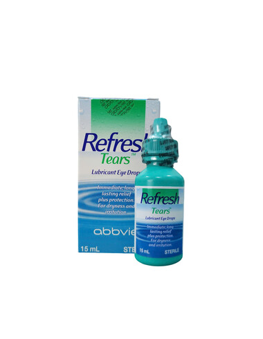 Thuốc nhỏ mắt Refresh Tears hỗ trợ làm dịu nhất thời cảm giác nóng rát, khó chịu (15ml)