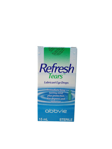 Thuốc nhỏ mắt Refresh Tears hỗ trợ làm dịu nhất thời cảm giác nóng rát, khó chịu (15ml)