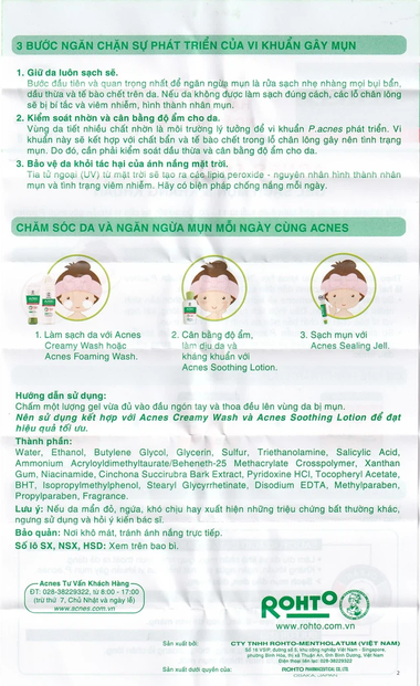 Gel Acnes Sealing Jell hỗ trợ sạch mụn, kháng khuẩn (18g)