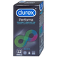 Bao cao su Durex Performa có gel bôi trơn giúp kéo dài thời gian (12 cái)
