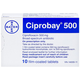 Thuốc Ciprobay 500 trị nhiễm khuẩn (1 vỉ x 10 viên)