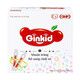 Siro Ginkid Ginic - Nhuận tràng, bổ sung chất xơ giảm táo bón (3 vỉ x 5 ống x 10ml)