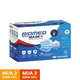 Khẩu trang y tế kháng khuẩn 4 lớp xanh BIOMEQ MASK+