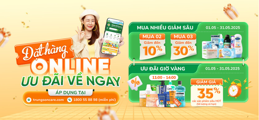 Đặt hàng online - Ngập tràn ưu đãi