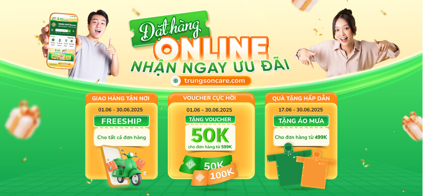 Đặt hàng online - Ngập tràn ưu đãi