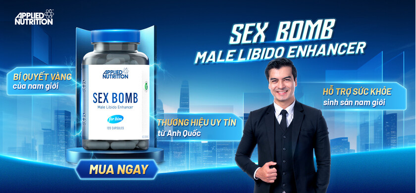Thực phẩm bảo vệ sức khỏe Sex Bomb Male Libido Enhancer (120 viên)